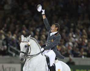 One of the best freestyles ever ridden in the history of dressage: Juan Manuel Muñoz and Fuego de Cárdenas at the 2010 WEG in Kentucky :: Photo © Astrid Appels