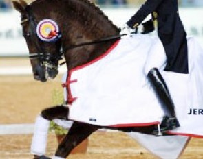 Lisa Wilcox and Relevant at the 2002 World Equestrian Games :: Photo © Mary Phelps