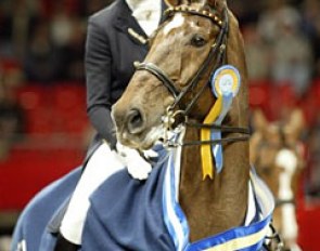 Ulla Salzgeber and Rusty at the 2003 World Cup Finals :: Photo © Dirk Caremans