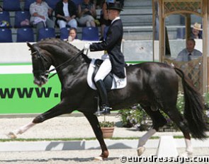Andreas Helgstrand on the Oldenburg stallion Blue Hors Don Schufro :: Photo © Astrid Appels