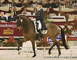 Carl Hester and Escapado at the 2004 CDI-W Mechelen :: Photo © Astrid Appels