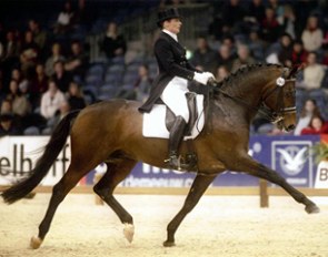 Alwiene Nuy and Artistic-Rock at the 2004 Zwolle International Stallion Show