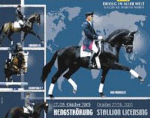 Catalog for the 2005 Hanoverian Stallion Licensing and Auction