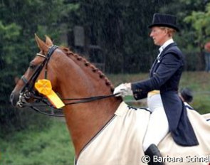 Heike Kemmer and Bonaparte win the 2006 German Championships in Münster :: Photo © Barbara Schnell