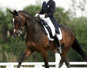 Courtney King-Dye on Rendezvous at the 2007 Palm Beach Dressage Derby :: Photo © Mary Phelps