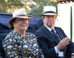 FEI Dressage Committee chairman Mariette Withages and event director Jorge Avilez