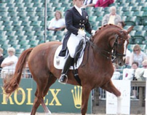 Ellen Schulten-Baumer and Donatha S took an early lead in the Grand Prix Special at the 2009 European Championships :: Photo © Astrid Appels