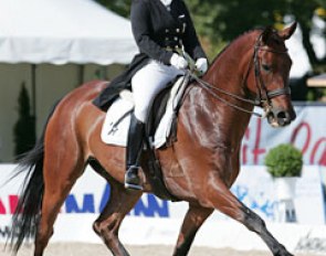 Isabell Werth and her talented but difficult Don Johnson. Werth is one of those top riders with a barn full of super stars. She won't be without a Grand Prix horse soon and be around for a long time despite her already extensive career!