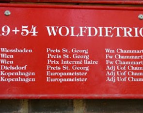 A plaque at the EMPFA commemorating Wolfdietrich's achievements