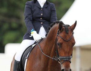 Ceylan Avinal and Zygrande le Coupied at the 2010 World Young Horse Championships :: Photo © Astrid Appels