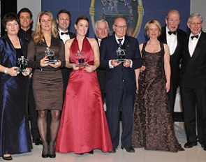 The recipients of the PSI awards at the 2011 PSI Gala Ball in Ankum