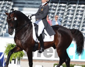 Carmen Naesgaard and Ciowa in the Under 25 competition at the 2011 European Championships :: Photo © Astrid Appels