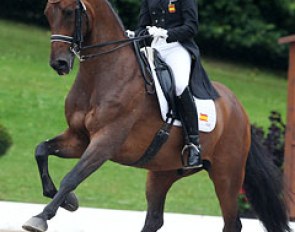 Estefania Rios on Lord de Nicole at the 2011 European Young Riders Championships :: Photo © Astrid Appels