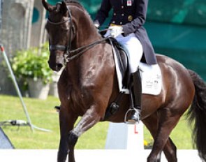 Nathalie zu Sayn-Wittgenstein on Fabienne, a home bred Danish warmblood mare by Future Cup out of a full sister to her Grand Prix horse Rigoletto (by Rubinstein)