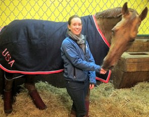 Isabelle Leibler and Watson have arrived at Ann Kathrin Linsenhoff's Schafhof in preparation for the 2011 Young Riders World Cup Final