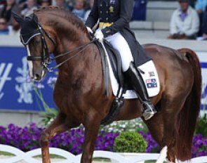 Hayley Beresford and Belissimo M at the 2012 CDIO Aachen :: Photo © Astrid Appels