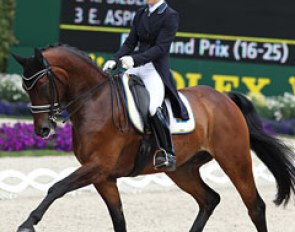 Emilie Nyrerod and Miata in the Under 25 competition at the 2012 CDIO Aachen :: Photo © Astrid Appels