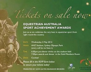 The 2012 Equestrian Australia Sport Achievement Awards Night