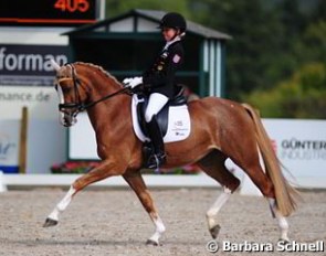 Semmieke Rothenberger made her show debut on Paso Double at the South German Pony Championships which her parents organized at their home Gestut Erlenhof in Bad Homburg, Germany :: Photo © Barbara Schnell