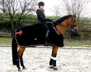 Alexa Fairchild and her new ride, the 12-year old Dutch warmblood Tum Tum (by Matterhorn x Indoctro)
