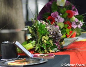 Bundeschampionate flowers and medals