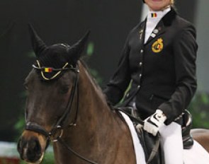 Belgian Lavinia Arl celebrated her 14th birthday on 6 January 2012. The announcer played "Happy Birthday" while she left the arena after her team test