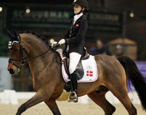 Danish Alexandra Sorensen and her gifted mover Kloosters Eltino finished fourth three times