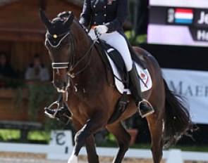 Jeanine Nieuwenhuis and Baldacci became the fourth Dutch rider and is not allowed to ride the kur despite her 69.237 % score