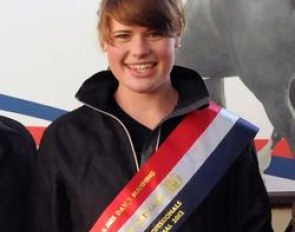 Alex Hardwick wins the 2012 British Young Professionals Award :: Photo courtesy British Dressage