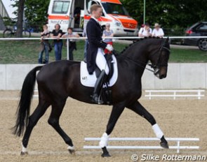 Fabienne Lutkemeier and Sole Mio (by Show Star x Lamoreux II) finish third