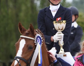Hattrick for Estelle Wettstein and Championess at 2012 CDI-P Moorsele :: Photo © Astrid Appels