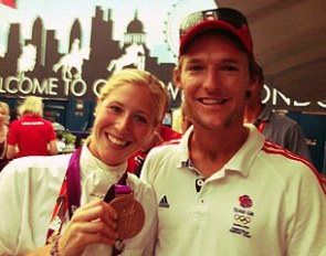 Laura Bechtolsheimer and Mark Tomlinson at the 2012 Olympic Games