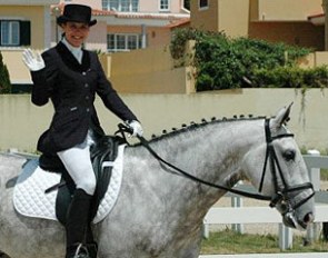 Sarah Warne on her Lusitano youngster Batialo