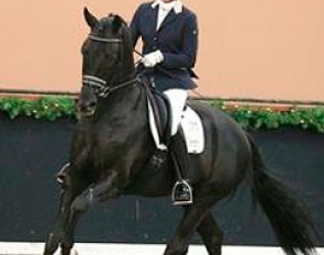 Gerdine Maree and Dream Boy at the 2012 KWPN Stallion Competition :: Photo © Dirk Caremans