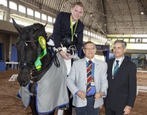 Henri Ruoste wins the Grand Prix and Kur at the 2012 CDI Sao Paulo in Brazil :: Photo courtesy Amil Dressage Cup
