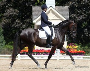 Lientje Schueler and Regalo win the 5-year old 2012 U.S. Young Horse Championships :: Photo © Phelpsphotos.com