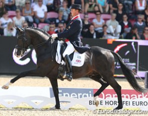 Carl Hester and Uthopia at the 2013 European Dressage Championships :: Photo © Astrid Appels