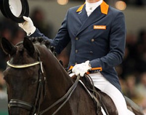Tommie Visser and Vingino at the 2014 CDI-W 's Hertogenbosch :: Photo © Astrid Appels