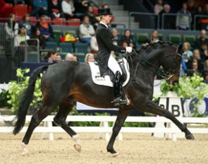 Germany’s Jessica von Bredow-Werndl and Unee BB stormed to victory in style at the seventh leg of the World Cup Dressage Western European League in Gothenburg, Sweden :: Photo © Roland Thunholm
