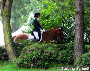 Daphne van Peperstraten on her new pony Wonderful Girl (by Wimbledon)
