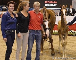 Strandagersgaards Sirocco sold to Ib Kirk and Kristin Andresen at the 2014 Danish Warmblood Elite Foal Auction :: Photo © Ridehesten