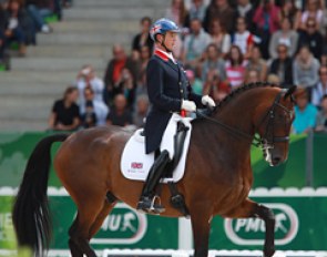 Carl Hester is an absolute master at making a not so gifted horse look great. The long and slow Nip Tuck shone brightly in the freestyle as Hester makes it all look so easy.
