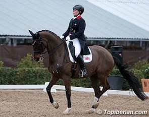 Fiona Bigwood and Atterupgaards Orthilia at the 2015 CDI Barcelona :: Photo © Top Iberian