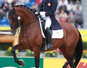 Gonçalo Carvalho on Batuta at the 2015 European Championships in Aachen :: Photo © Astrid Appels