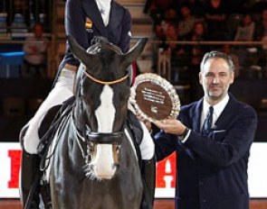 Beatriz Ferrer-Salat was honoured as the best Spanish Dressage Rider of the Year 2015 at the 2015 CDI Madrid