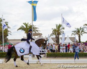 Emelie Nyrerod and Miata win the Grand Prix and Kur at the 2015 CDI Mallorca :: Photo © Top Iberian