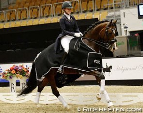 Esmee Donkers and Zaffier win the junior classes at the 2015 CDI-W Odense :: Photo © Ridehesten