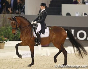 Fanny Verliefden and Annarico at the 2016 CDI-W 's Hertogenbosch in March :: Photo © Astrid Appels