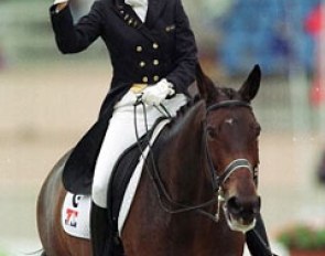 Anky van Grunsven and Bonfire at the 1998 World Equestrian Games :: Photo © Dirk Caremans