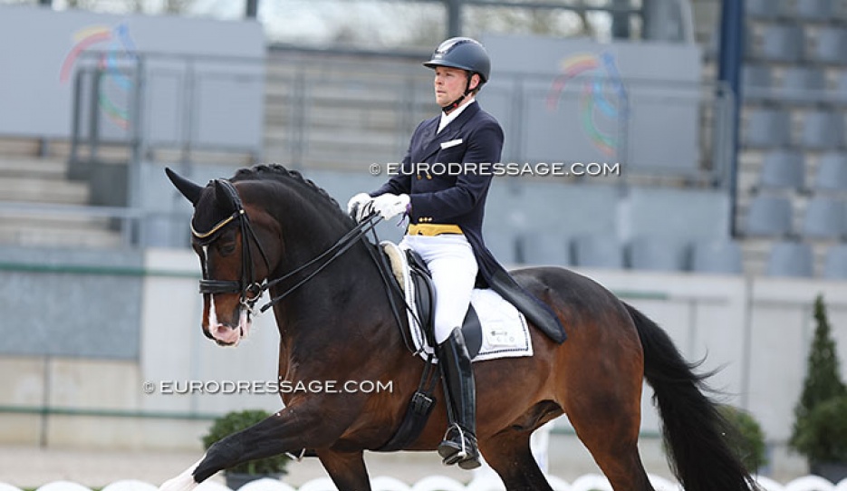 Henri Ruoste and Quentano at the 2024 CDI Aachen Festival 4 Dressage :: Photo © Astrid Appels